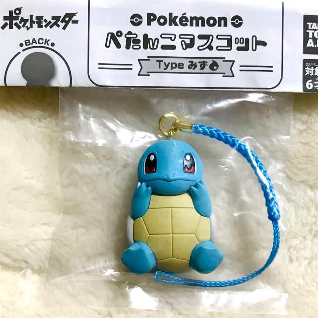 T-ARTS(タカラトミーアーツ)の【新品】ポケットモンスター ぺたんこマスコット Typeみず (ゼニガメ) 1点 エンタメ/ホビーのおもちゃ/ぬいぐるみ(キャラクターグッズ)の商品写真