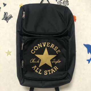 コンバース(CONVERSE)のコンバース★converse ボックスリュックサック 黒 未使用品(リュック/バックパック)