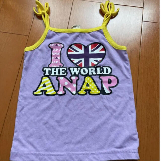 ANAP Kids(アナップキッズ)のアナップキッズキャミソール110 キッズ/ベビー/マタニティのキッズ服女の子用(90cm~)(Tシャツ/カットソー)の商品写真