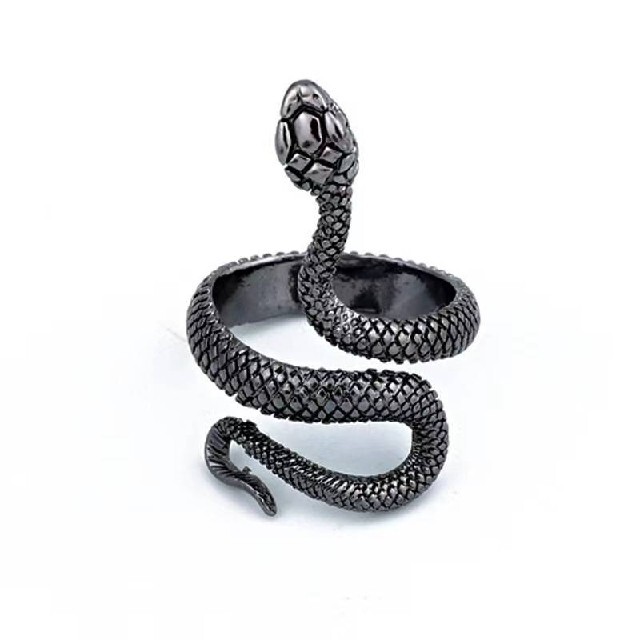 蛇　指輪　リング　レディース　メンズ　ヘビ　スネーク　メンズリング　人気 レディースのアクセサリー(リング(指輪))の商品写真