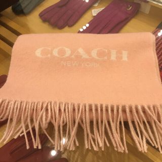 COACH - 値下げ！コーチマフラーピンク♡送料込み♡の通販 by N's shop ...