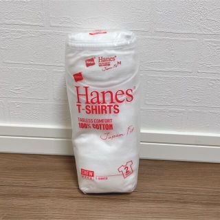 ヘインズ(Hanes)のHanesヘインズ　クールネックTシャツ ジャパンフィット 2枚入り 白Mサイズ(Tシャツ/カットソー(半袖/袖なし))