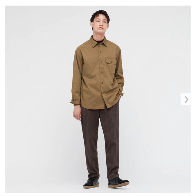 UNIQLO(ユニクロ)のユニクロ　ストレッチツイルオーバーサイズシャツ メンズのトップス(シャツ)の商品写真