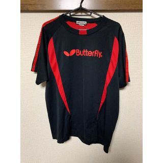 バタフライ Tシャツ XOサイズ 黒(卓球)