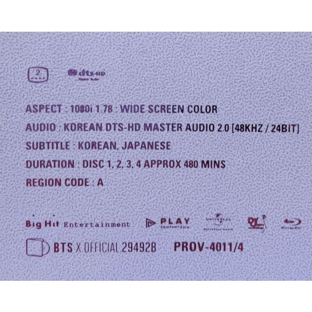 BTS MEMORIES of 2018 Blu-ray 日本語字幕入 テテ V エンタメ/ホビーのDVD/ブルーレイ(ミュージック)の商品写真