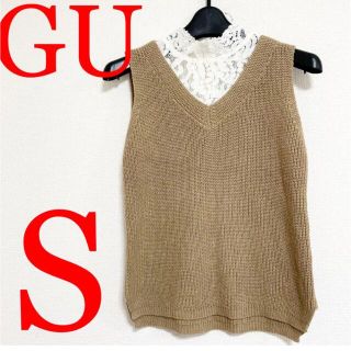 ジーユー(GU)のジーユー♡GU♡レースベスト ノースリーブトップス　 S(カットソー(半袖/袖なし))