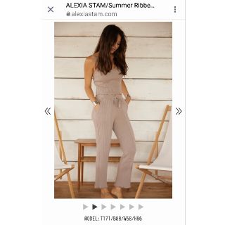 アリシアスタン(ALEXIA STAM)の新品未使用♡リブセットアップ(セット/コーデ)