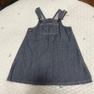 プチバトー(PETIT BATEAU)のayane様PETIT BATEAU デニムジャンパースカート 24m(ワンピース)