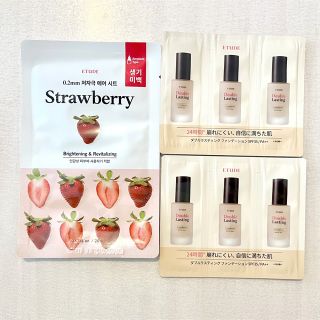 エチュードハウス(ETUDE HOUSE)のETUDE HOUSE シートマスク＋ファンデーションサンプル(パック/フェイスマスク)