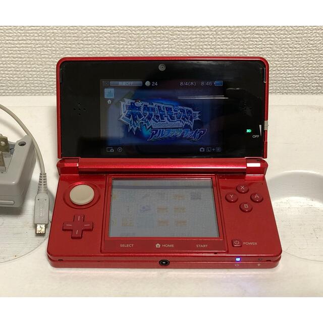 ニンテンドー3DS 本体 メタリックレッド