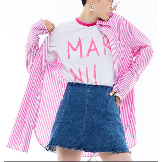 SINN ナルシス　Narcissusオリジナル　ストライプシャツ　ピンク