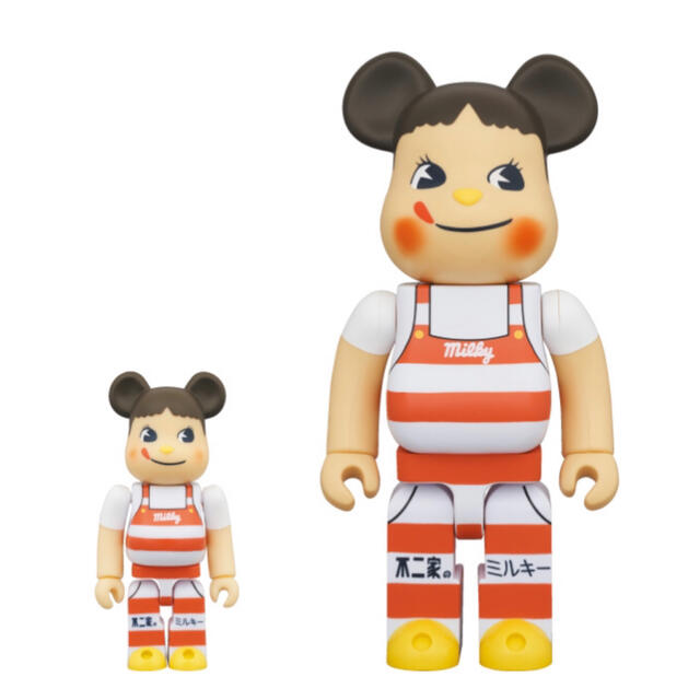 BE＠RBRICK ペコちゃん ミルキー三角帽子デザイン 100％ & 400％フィギュア