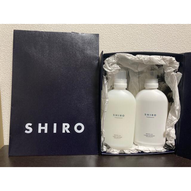 shiro(シロ)の【ゆりかさん専用】🌼SHIRO🌼ホワイトリリー洗剤＆柔軟剤セット インテリア/住まい/日用品の日用品/生活雑貨/旅行(洗剤/柔軟剤)の商品写真