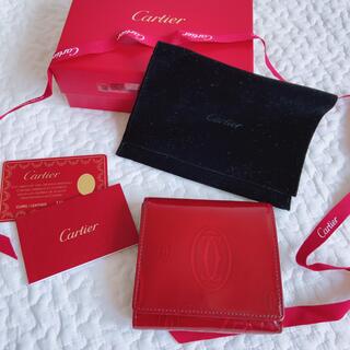 カルティエ(Cartier)の新品同様　正規店購入　カルティエ　折り畳み財布　モノグラム　２つ折り(財布)
