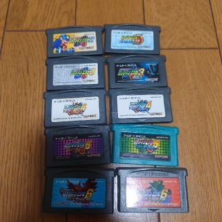 GBA ロックマンエグゼ2〜6+バトルチップGP セット(携帯用ゲームソフト)