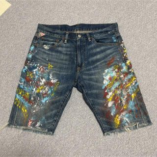 デニムアンドサプライラルフローレン(Denim & Supply Ralph Lauren)のラルフローレンデニムダメージパンツペンキ加工(デニム/ジーンズ)