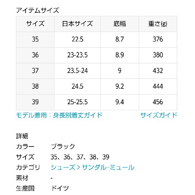 IENA(イエナ)のイエナ ☆  ビルケンシュトック 別注 ZURICH  36 ブラック レディースの靴/シューズ(サンダル)の商品写真