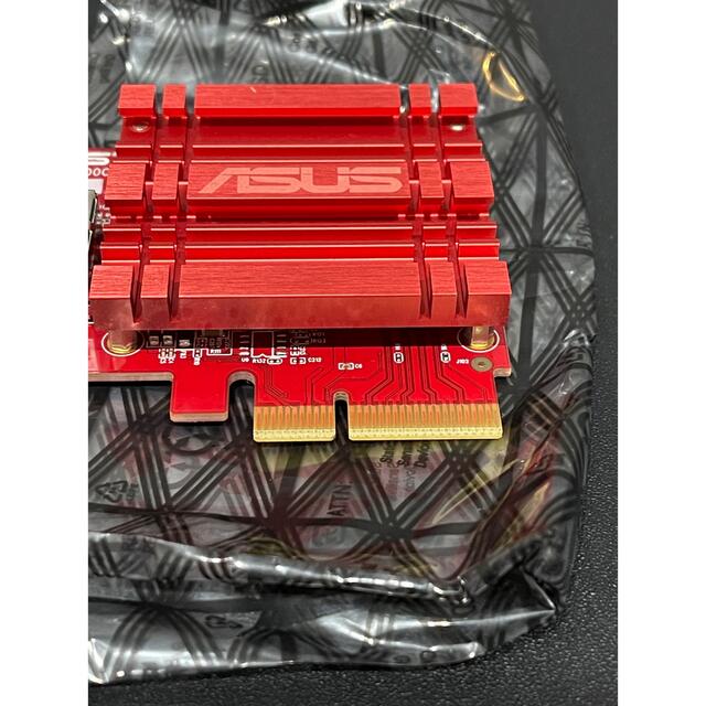 スマホ/家電/カメラASUS XG-C100C PCI-E ネットワークインターフェースカード