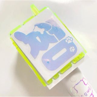 NCT ホログラムステッカー ジョンウ 쩡 犬 ペンライト 草鈍器 デコの