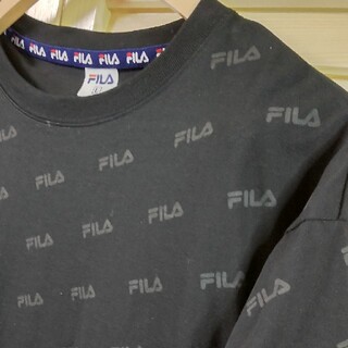フィラ(FILA)のFILA  ロゴ　ロングTシャツ  ワンピース(Tシャツ(半袖/袖なし))