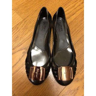 サルヴァトーレフェラガモ(Salvatore Ferragamo)のフェラガモ  ラバーシューズ　サイズ8(バレエシューズ)