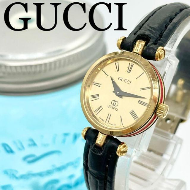 461 GUCCI グッチ時計　レディース腕時計　新品ベルト　シェリーラインのサムネイル