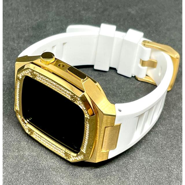 Apple Watch ケース 44mm 用 ジルコニア 新型ベルト 2本 メンズの時計(ラバーベルト)の商品写真