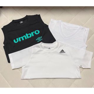 アンブロ(UMBRO)の140 umbro ★converse ★adidas★練習着3枚セット(Tシャツ/カットソー)