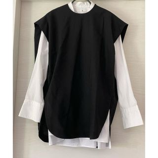 ハイク(HYKE)のHYKE sleeveless marine top ノースリ　ベスト(シャツ/ブラウス(半袖/袖なし))