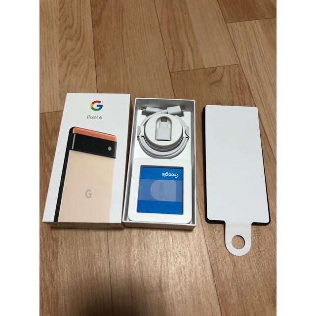 Google Pixel(グーグルピクセル)の新品未使用品　Google Pixel 6 Kinda Coral 128GB スマホ/家電/カメラのスマートフォン/携帯電話(スマートフォン本体)の商品写真