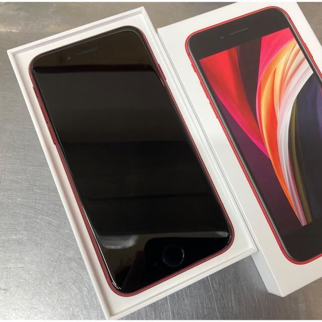 iPhone SE 第二世代 64gb レッド 赤 極美品 simロック解除