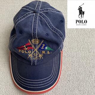 ポロラルフローレン(POLO RALPH LAUREN)のPOLO RALPHLAUREN フラッグ　刺繍　CAP キャップ　帽子(キャップ)