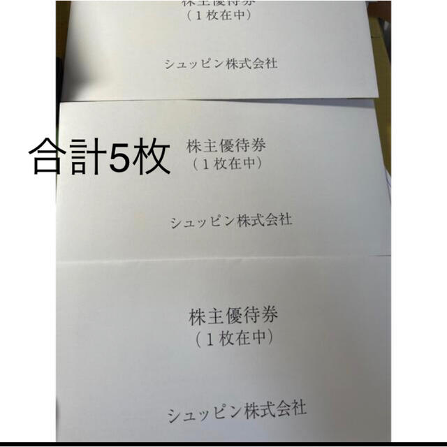 としたセレクトショップ シュッピン株式会社の株主優待券5枚 diadelsur.com