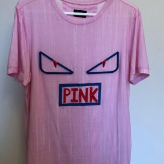 FENDI フェンディ モンスター　PINK Tシャツ カットソー 46 M