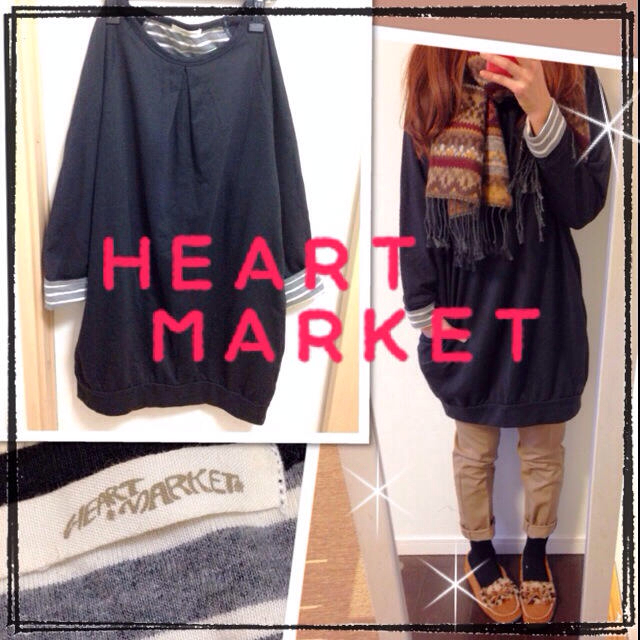 Heart Market(ハートマーケット)のコクーンワンピ/1200円→1000円 レディースのワンピース(ひざ丈ワンピース)の商品写真