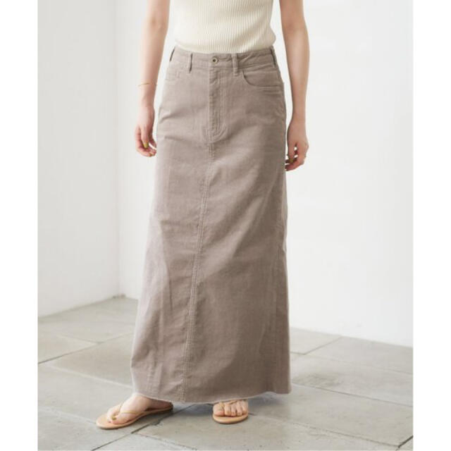 Spick & Span(スピックアンドスパン)のSpick&Span コーデュロイマキシスカート ブラウンD レディースのスカート(ロングスカート)の商品写真