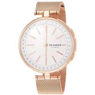 スカーゲン(SKAGEN)の【新品】SKAGEN ハイブリッドスマートウォッチ ピンクゴールド×ホワイト(腕時計)