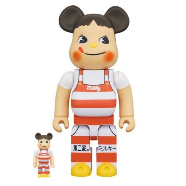 BE＠RBRICK ペコちゃん ミルキー三角帽子デザイン 100% & 400%