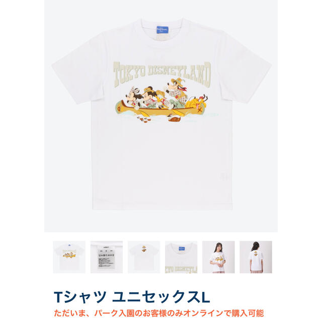 Disney(ディズニー)のディズニーランド　39周年　Tシャツ　 エンタメ/ホビーのおもちゃ/ぬいぐるみ(キャラクターグッズ)の商品写真