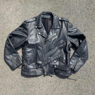 vintage レザージャケット ダブルライダース パンク ビンテージの