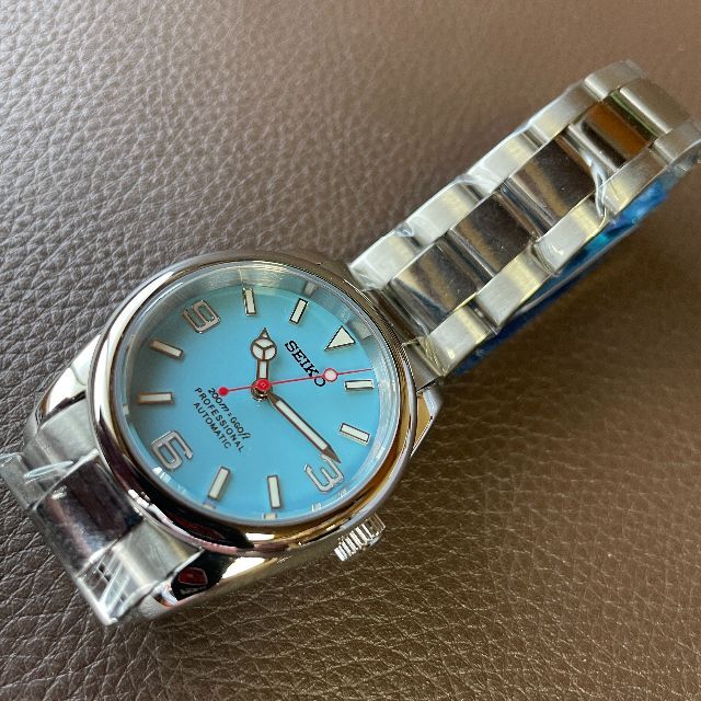 SEIKO(セイコー)のSEIKO MOD NH35 オイパペ 裏スケ カスタム時計 自動巻 手巻き メンズの時計(腕時計(アナログ))の商品写真