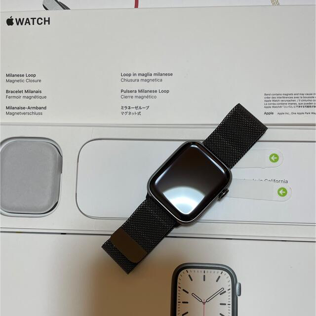 誕生日プレゼント - Watch Apple アップルウォッチ7 【グラファイトSS.業者ガラコ全面施工済】 45m 腕時計(デジタル)