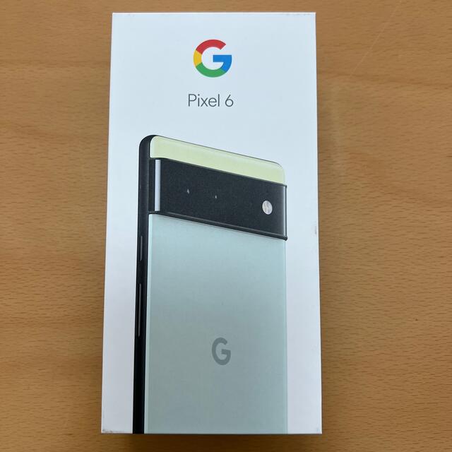 Google Pixel(グーグルピクセル)の【未使用】Google pixel 6 128GB Sorta Seafoam スマホ/家電/カメラのスマートフォン/携帯電話(スマートフォン本体)の商品写真