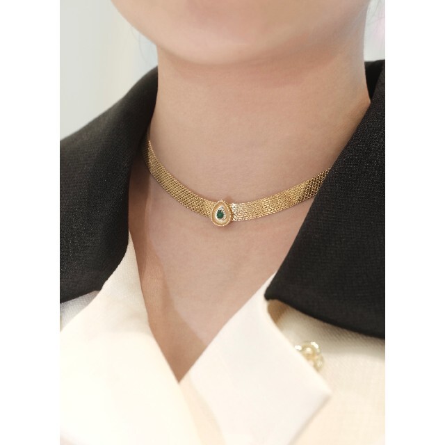 エメラルド 万能金具付きエメラルドチャームk18の通販 天然