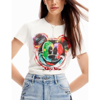 デシグアル(DESIGUAL)の新品✨タグ付き♪デシグアル　ミッキーマウス　綿素材　着心地◎ Tシャツ　大特価(Tシャツ(半袖/袖なし))