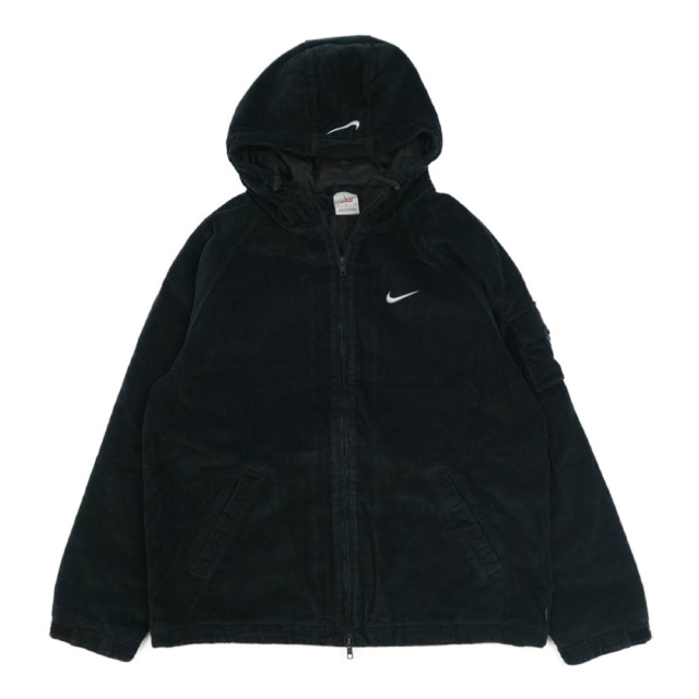 Supreme(シュプリーム)のSupreme シュプリーム ジャケット 22SS nike arc corduroy hooded jacket black ナイキ コーデュロイ フード ジャケット ブラック系【新古品】【未使用】【中古】 メンズのジャケット/アウター(その他)の商品写真