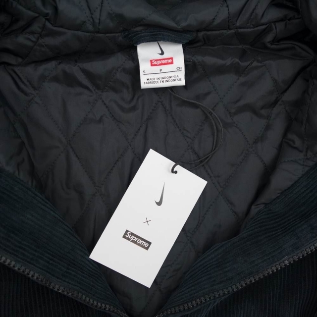 Supreme シュプリーム ジャケット 22SS nike arc corduroy hooded jacket black ナイキ コーデュロイ フード ジャケット ブラック系【新古品】【未使用】 2