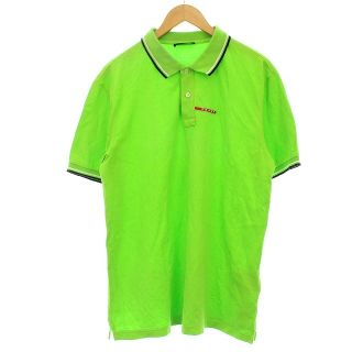 プラダ(PRADA)のプラダ PRADA 2018 ポロシャツ 半袖 鹿の子 XXL 黄緑 グリーン(ポロシャツ)