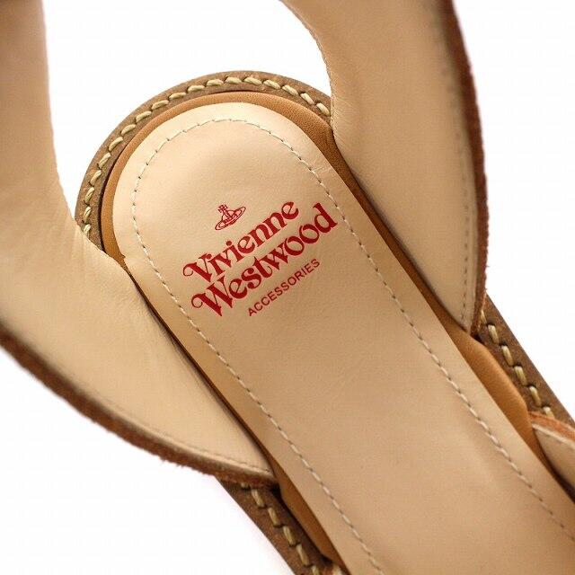 Vivienne Westwood(ヴィヴィアンウエストウッド)のヴィヴィアンウエストウッド ロッキンホース サンダル 36 ベージュ 茶 レディースの靴/シューズ(サンダル)の商品写真