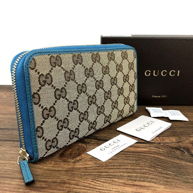 破格値下げ】 G - 未使用品 GUCCI 長財布 363423 グリーン 箱付き 355